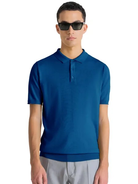Antony Morato Узкая футболка-поло, синий