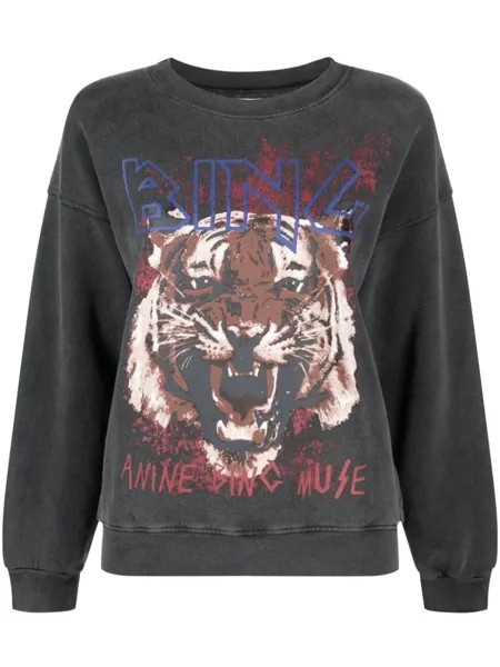 ANINE BING толстовка Tiger, черный