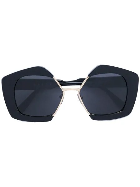 Marni Eyewear солнцезащитные очки в оправе геометрической формы