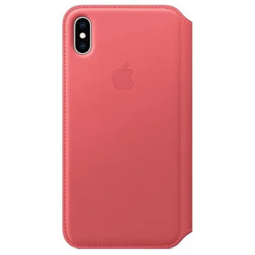 Чехол-книжка Apple Folio кожаный для iPhone XS Max peony pink