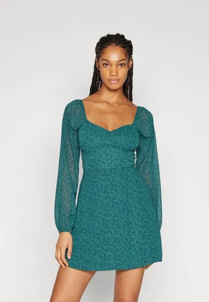 Летнее платье Hollister Co., темно-зеленый