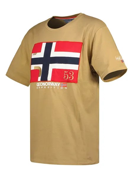 Футболка Geographical Norway, светло-коричневый