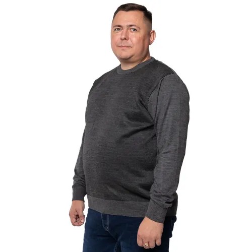 Пуловер Turhan, размер 5 XL, , темно-серый