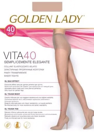 Колготки Golden Lady Vita 40 den, размер 4-L, daino (бежевый)
