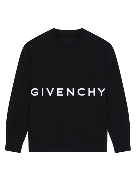 Толстовка Slim Fit из вышивки Felpa Givenchy, черный