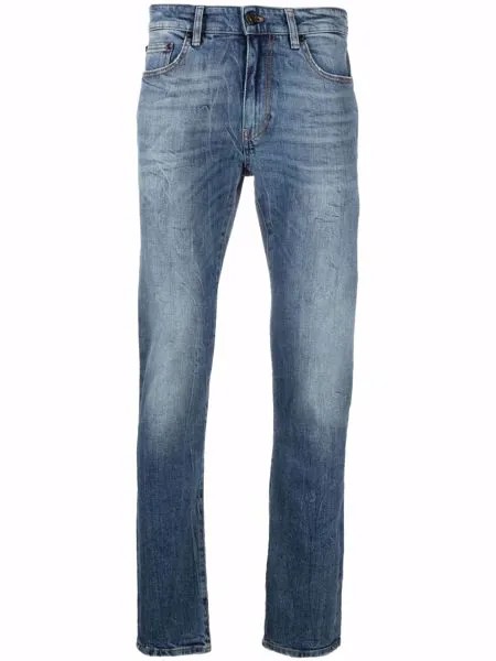 PT TORINO джинсы скинни с эффектом потертости