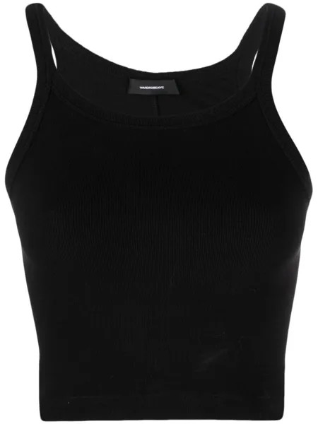 WARDROBE.NYC укороченный топ с U-образным вырезом, черный