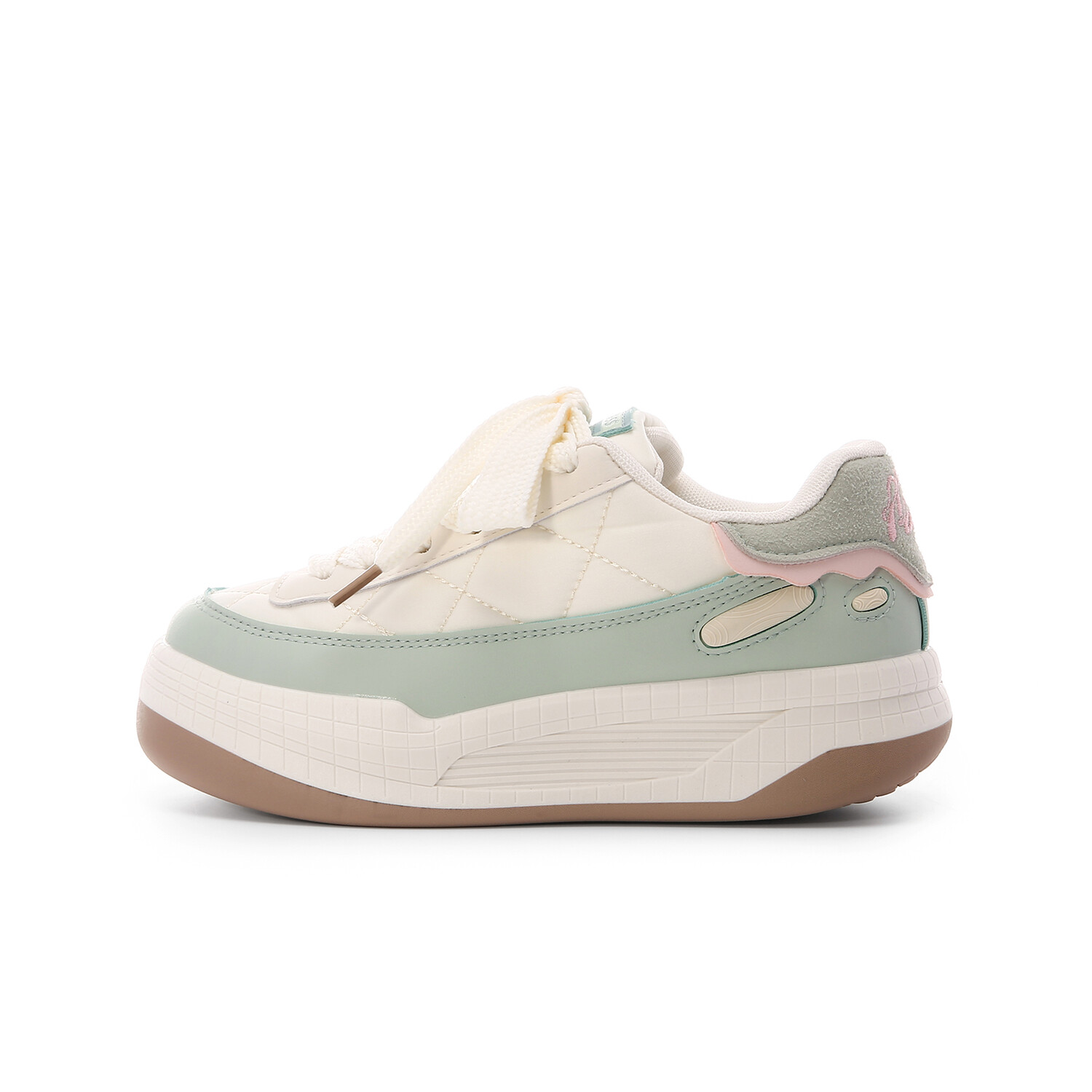 Кроссовки Lovely you Skateboarding Shoes Women's Low-top, зеленый