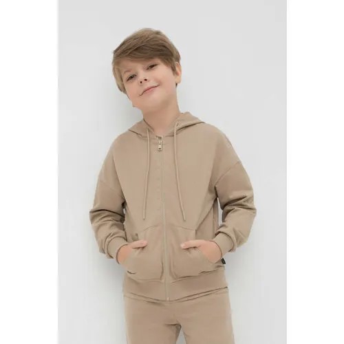 Толстовка crockid, размер 152, бежевый