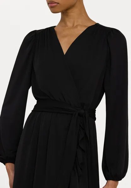 Платье из джерси BELTED STRETCH JERSEY DRESS Ralph Lauren, черный