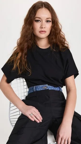 Топ Juun. J Wide Sleeve Cropped, черный
