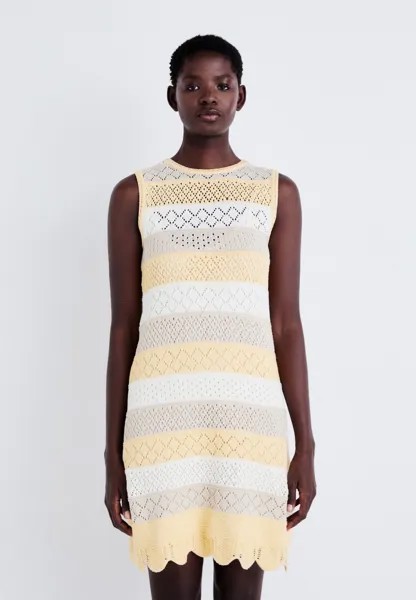 Трикотажное платье Ingrid Dress Pepe Jeans, бежевое