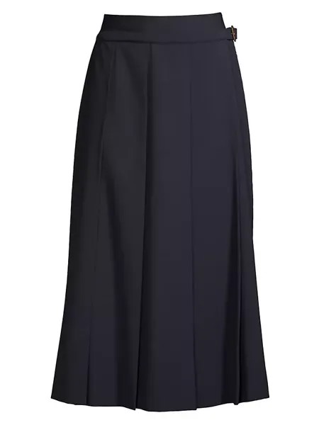 Плиссированная юбка трапециевидного силуэта Osiride Weekend Max Mara, цвет ultramarine
