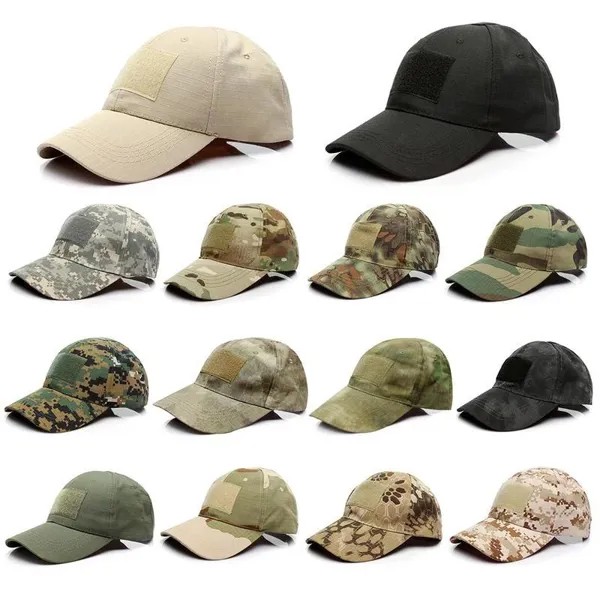 Мужская тактическая камуфляжная бейсболка Военная армия Боевая Snapback Hat Наружная рыбалка Повседневная шляпа