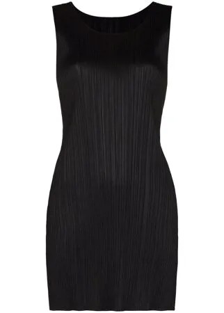 Pleats Please Issey Miyake плиссированное платье мини без рукавов