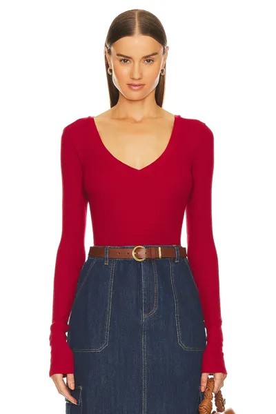 Футболка Bobi Long Sleeve Scoop Neck, цвет Salsa