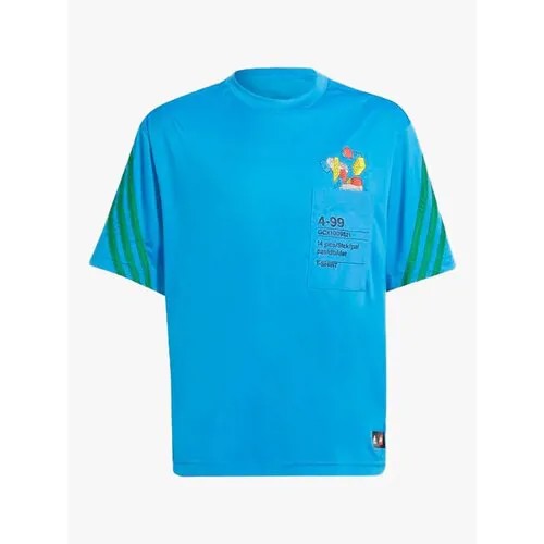 Футболка adidas, размер 128, синий