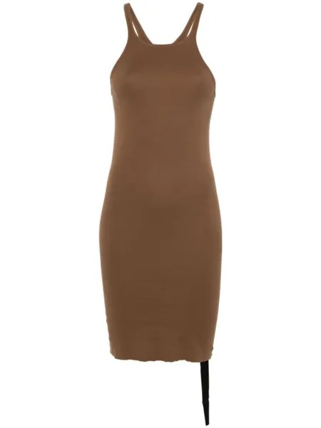 Платье Racer Back Rick Owens DRKSHDW, коричневый