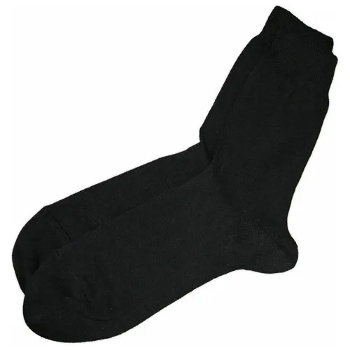 Мужские носки ТУЛЬСКИЙ ТРИКОТАЖ, 10 пар, классические, вязаные, ослабленная резинка, размер 27-29, черный