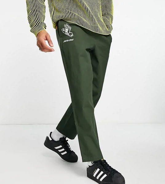 Темно-зеленые брюки с несколькими принтами от комплекта Santa Cruz – эксклюзивно для ASOS-Зеленый цвет