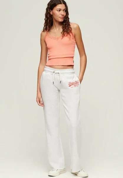 Спортивные брюки VINTAGE LOGO FLARE JOGGERS Superdry, белый