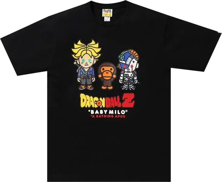 Футболка BAPE x Dragon Ball Z Baby Milo Trunks & Mecha Frieza Tee 'Black', черный