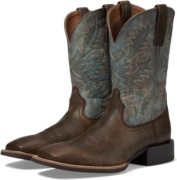 Ковбойские сапоги Sport Latigo Western Boot Ariat, цвет Spiced Cider/Stone Blue