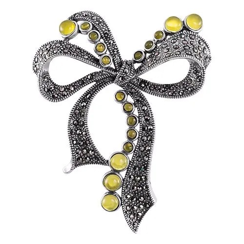 Брошь ELEMENT47, серебро, 925 проба