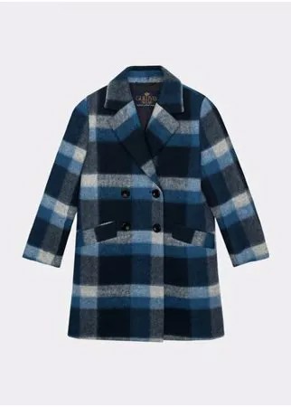 Пальто Gulliver, демисезонное, размер 122, серый, синий