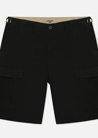 Мужские шорты Carhartt WIP Aviation 6.5 Oz, цвет чёрный, размер 30