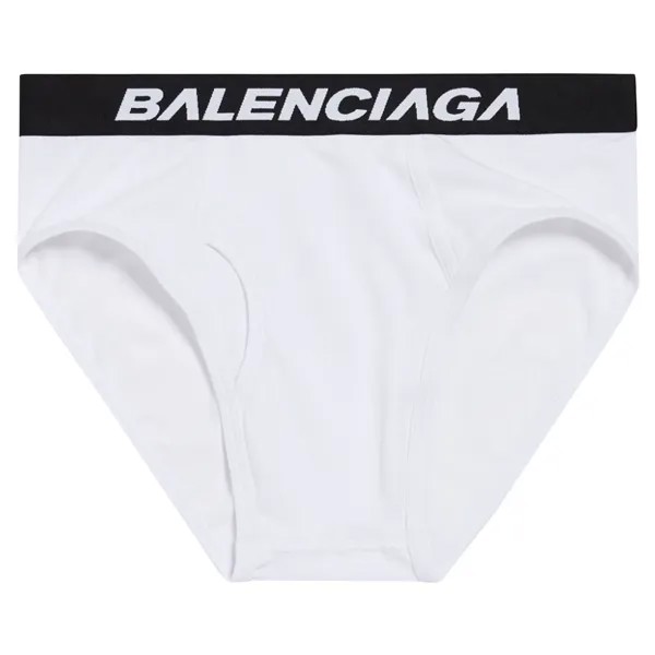 Balenciaga Racer Трусы с логотипом на поясе, цвет Белый