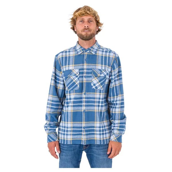 Рубашка с длинным рукавом Hurley Santa Cruz Shoreline, синий