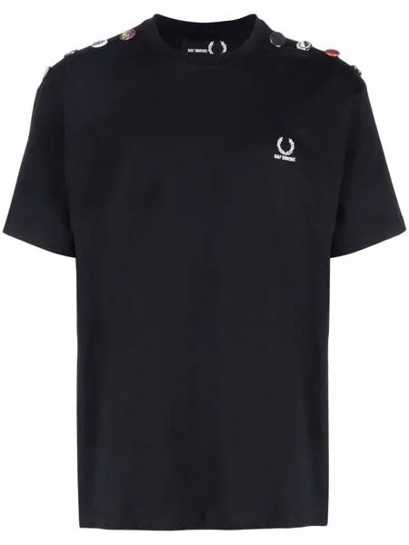 Raf Simons X Fred Perry футболка со значками