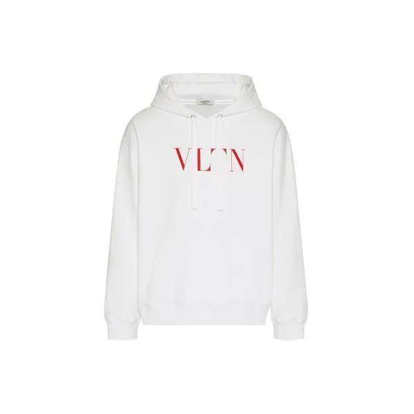 Худи Valentino с принтом, белый / красный