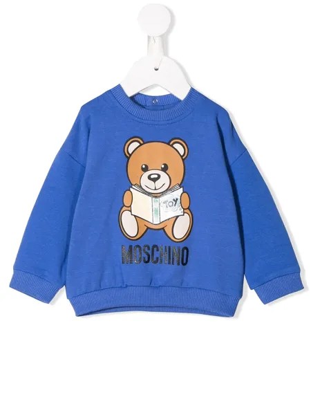 Moschino Kids толстовка с принтом