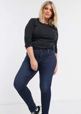 Синие супероблегающие джинсы с моделирующим эффектом Levi's Plus-Синий