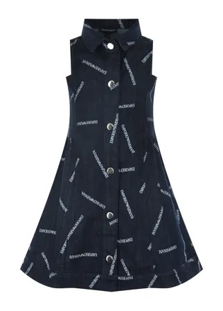 Синий джинсовый сарафан Emporio Armani