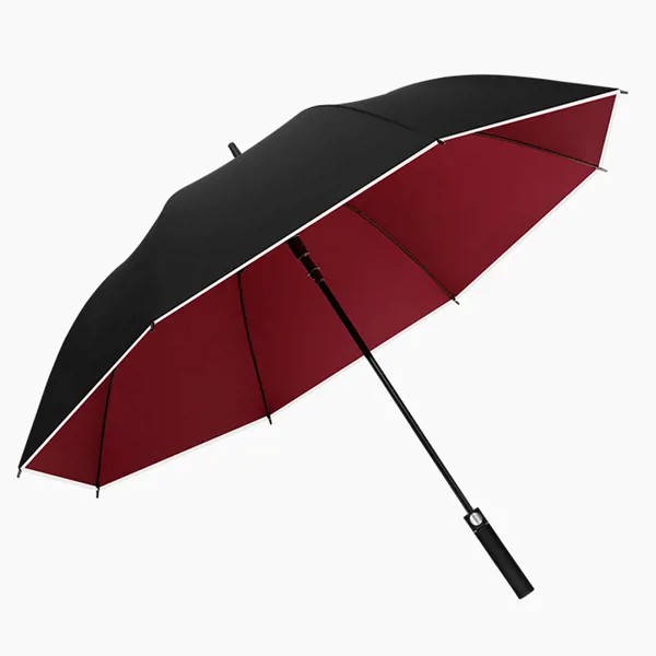Черный зонт с длинной ручкой, мужской, ветрозащитный, дешевый, автоматический, детский зонт, защитный зонт, недорогой зонт, зонтик от солнца