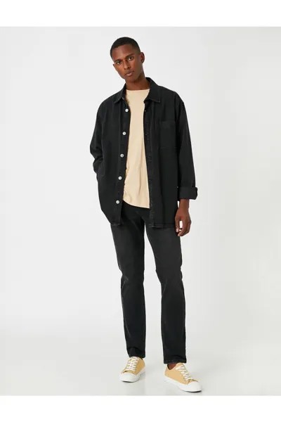 Джинсы Slim Fit премиум-класса - Brad Jean Koton, черный