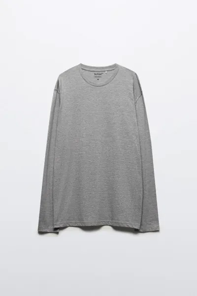 Лонгслив oversize базовый трикотажный