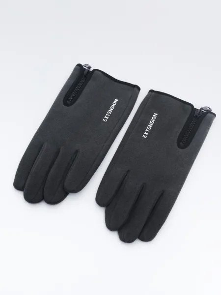 Тканевые перчатки в спортивном стиле с функцией Touch Screen