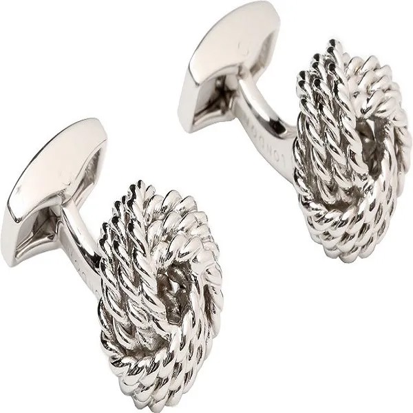 Запонки мужские Tateossian CL1034 серебристые
