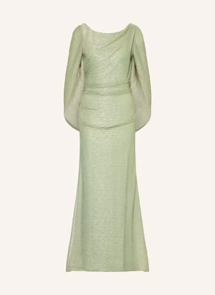 Вечернее платье из блестящей пряжи Vera Mont, зеленый