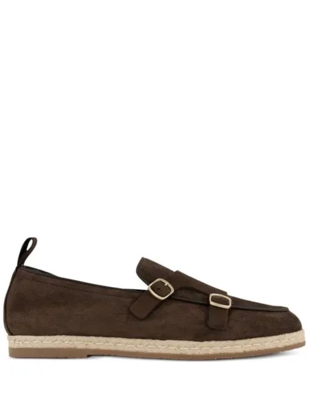 Эспадрильи с пряжками Santoni, коричневый