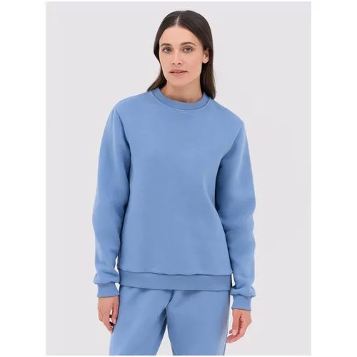 Свитшот женский базового кроя, MILLZ KARTA голубой 46-50 (L-XL)