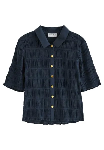 Рубашка-блузка SHORT SLEEVED Lindex, темно-синий