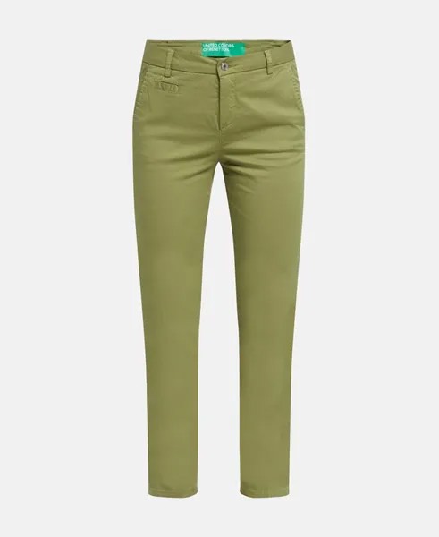 Повседневные брюки United Colors of Benetton, зеленый