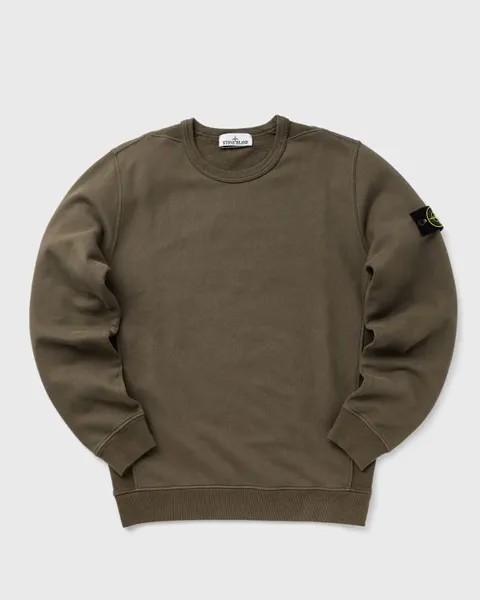 Свитер Stone Island Brushed Organic Cotton Fleece Crewneck, цвет walnut