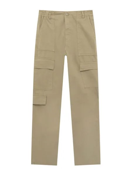 Брюки карго Pull&Bear, цвет Stone