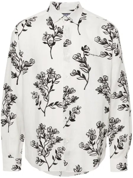 Jacquemus льняная рубашка La Chemise Simon, белый